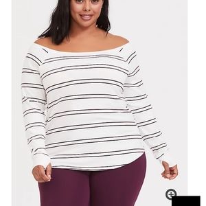Torrid size 3 Active off shoulder top